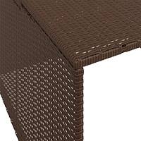 vidaXL Garage för robotgräsklippare brun 86x90x52/57 cm konstrotting