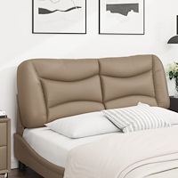 vidaXL Dyna till huvudgavel cappuccino 120 cm konstläder