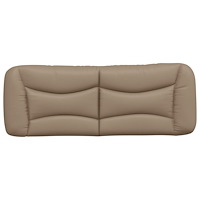 vidaXL Dyna till huvudgavel cappuccino 120 cm konstläder