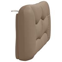 vidaXL Dyna till huvudgavel cappuccino 120 cm konstläder