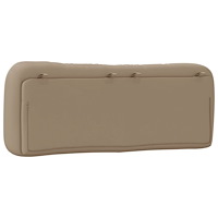 vidaXL Dyna till huvudgavel cappuccino 120 cm konstläder