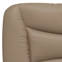 vidaXL Dyna till huvudgavel cappuccino 120 cm konstläder