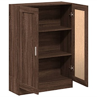 vidaXL Bokhylla brun ek 82,5x30,5x115 cm konstruerat trä