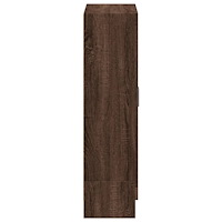 vidaXL Bokhylla brun ek 82,5x30,5x115 cm konstruerat trä