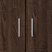 vidaXL Bokhylla brun ek 82,5x30,5x115 cm konstruerat trä