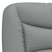 vidaXL Dyna till huvudgavel ljusgrå 140 cm tyg