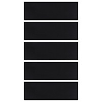 vidaXL Trappstegsmattor 5 st 25x75 cm gummi