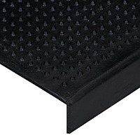 vidaXL Trappstegsmattor 5 st 25x75 cm gummi