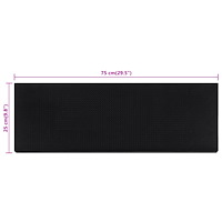 vidaXL Trappstegsmattor 5 st 25x75 cm gummi