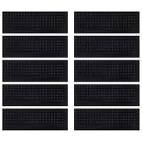 vidaXL Trappstegsmattor 10 st 25x75 cm gummi
