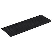 vidaXL Trappstegsmattor 10 st 25x75 cm gummi