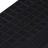 vidaXL Trappstegsmattor 10 st 25x75 cm gummi