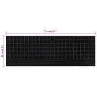 vidaXL Trappstegsmattor 10 st 25x75 cm gummi