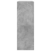 vidaXL Skohylla betonggrå 80x34x96,5 cm konstruerat trä
