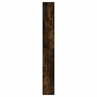 vidaXL Skoställ rökfärgad ek 60x21x163,5 cm konstruerat trä