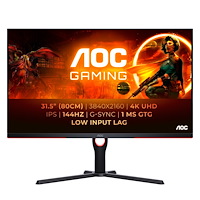 AOC AOC G3 U32G3X LED display 80 cm (31.5") 3840 x 2160 pixlar 4K Ultra HD Svart, Röd