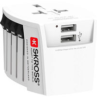 SKROSS Världsreseadapter MUV USB 12W Ojordad