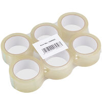 LogiLink Packtejp Tyst 48 mm x 66 m Transparent 6-pack