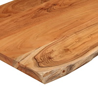 vidaXL Bordsskiva 50x40x2,5 cm rektangulär massiv akacia rustik kant