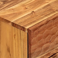 vidaXL Sängbord 50x33x60 cm massivt akaciaträ