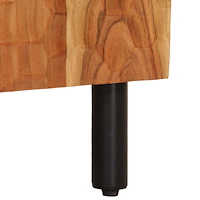 vidaXL Sängbord 50x33x60 cm massivt akaciaträ