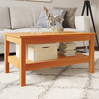 vidaXL Soffbord vaxbrun 80x50x40 cm massiv furu