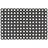 vidaXL Dörrmatta rektangulär 60x80 cm Gummi
