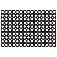 vidaXL Dörrmatta rektangulär 60x80 cm Gummi
