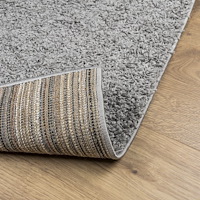 vidaXL Ryamatta PAMPLONA lång lugg modern grå 120x170 cm