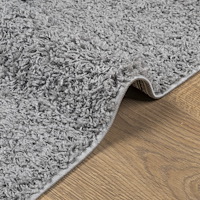 vidaXL Ryamatta PAMPLONA lång lugg modern grå 120x170 cm