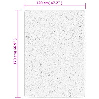 vidaXL Ryamatta PAMPLONA lång lugg modern grå 120x170 cm