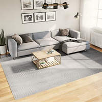 vidaXL Matta IZA kort lugg skandinavisk look grå 240x340 cm