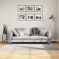 vidaXL Matta IZA kort lugg skandinavisk look grå 120x170 cm