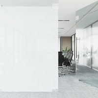 vidaXL Fönsterfilm statisk frostad transparent vit 45x2000 cm PVC