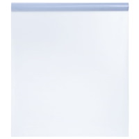 vidaXL Fönsterfilm statisk frostad grå 45x500 cm PVC