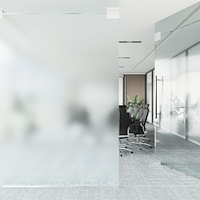 vidaXL Fönsterfilm statisk frostad grå 45x2000 cm PVC