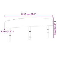vidaXL Huvudgavel 200 cm massiv furu