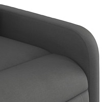 vidaXL Massagefåtölj mörkgrå tyg