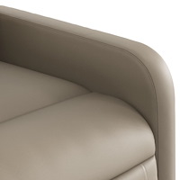 vidaXL Elektrisk massagefåtölj cappuccino konstläder