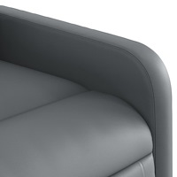 vidaXL Massagefåtölj grå konstläder