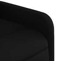 vidaXL Massagefåtölj med uppresningshjälp svart tyg