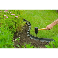 Nature Nature Rabattkant set H5 cm x 10 m med spett grå