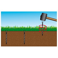 Nature Nature Rabattkant set H5 cm x 10 m med spett grå