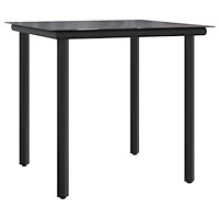 vidaXL Matgrupp för trädgården med dynor 5 delar beige konstrotting