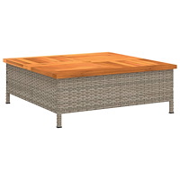 vidaXL Skydd för parasollfot 70x70x25 cm konstrottning och akacia