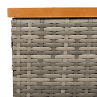 vidaXL Skydd för parasollfot 70x70x25 cm konstrottning och akacia