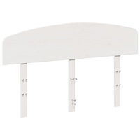 vidaXL Huvudgavel vit 135 cm massiv furu