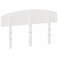 vidaXL Huvudgavel vit 135 cm massiv furu