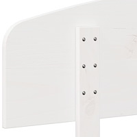 vidaXL Huvudgavel vit 135 cm massiv furu
