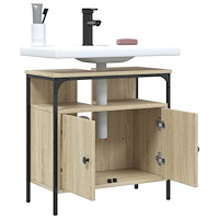 vidaXL Tvättställsskåp sonoma-ek 60x30x60 cm konstruerat trä